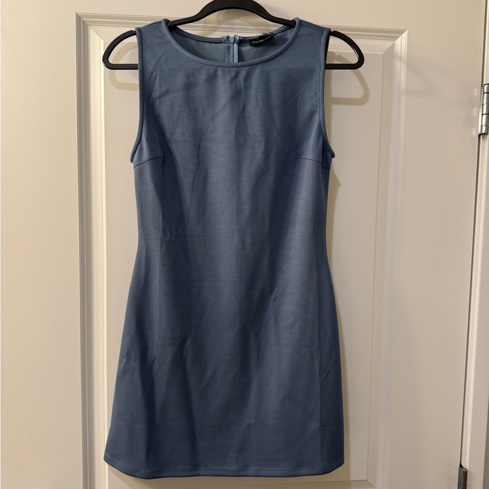 White Fox Boutique Blue Sleeveless Mini Dress